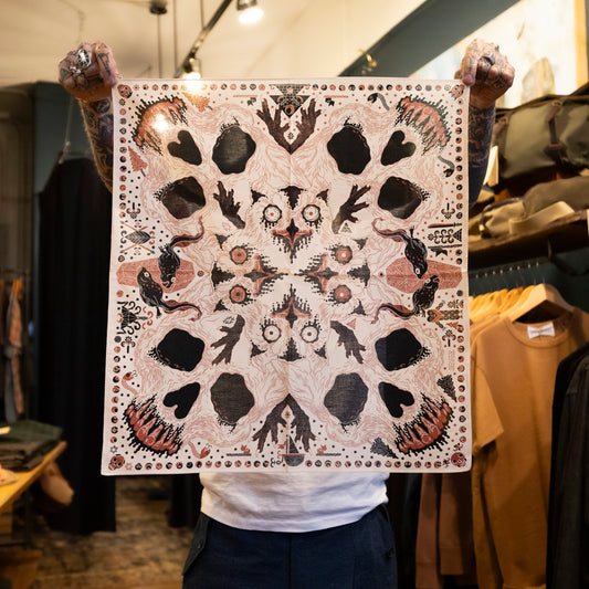 Loa Bandana - Offwhite/Black/Rust