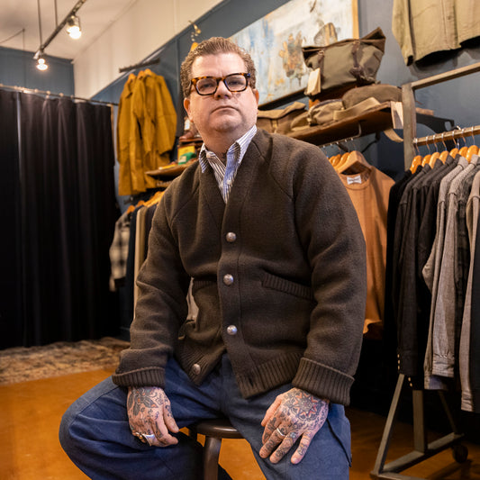 Roan Wool Cardigan - Charcoal