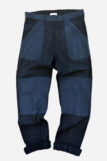 Patchwork Isaac Pant-Iron/Indigo