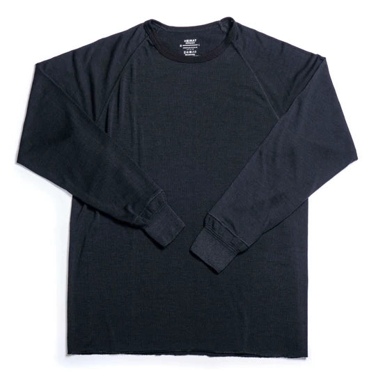 Raglan Long Sleeve Merino - Black