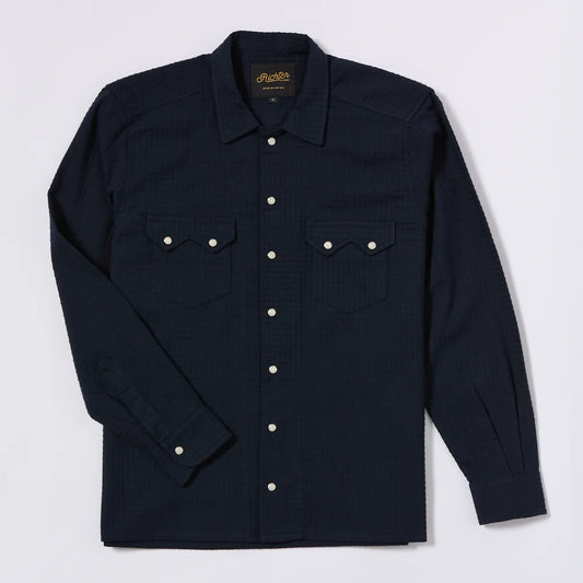 Bishop Open Collar - Midnight Blue