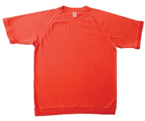 14/1 Pigment Short Sleeve Raglan Tee - Phoenix Red