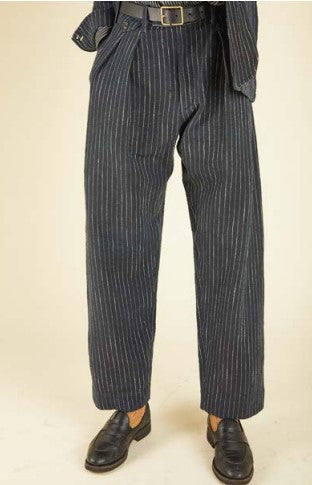 Shakoor Pant - Dark Indigo/Ecru