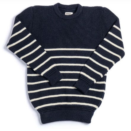 Signal Sweater - Ink/Seashell Mariner