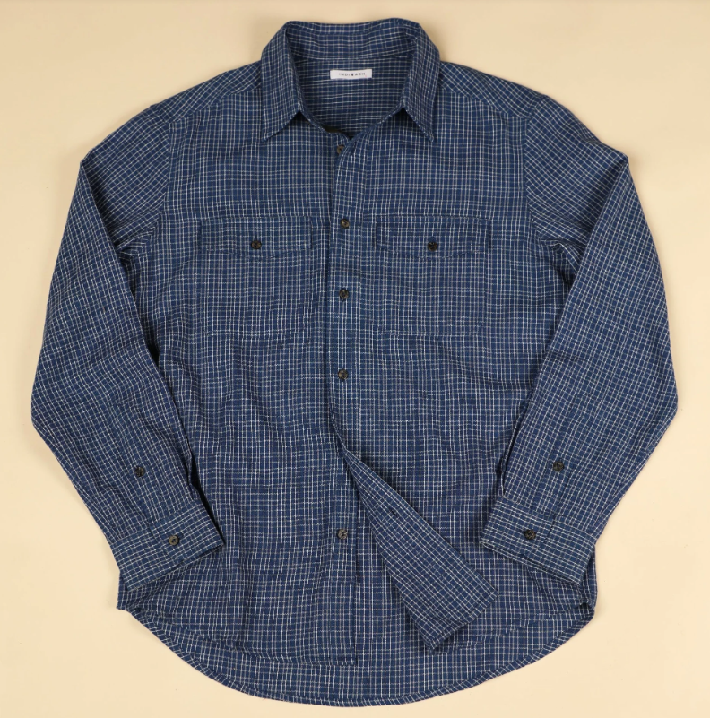 Smith Shirt - Indigo/Ecru