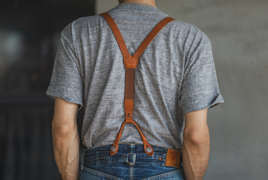 TCB Leather Suspenders