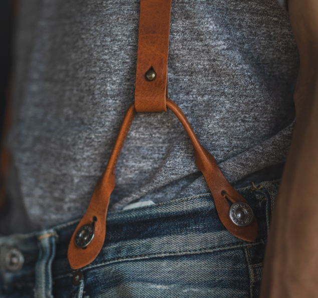 TCB Leather Suspenders