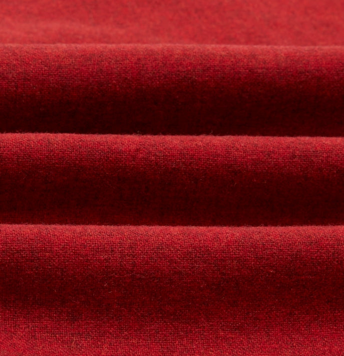 Block Wool Shirt - Rosso Red