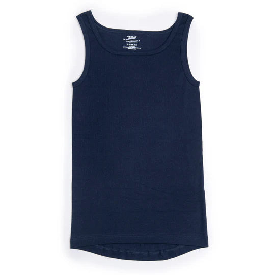 Fine Rib Tank Top - Ink