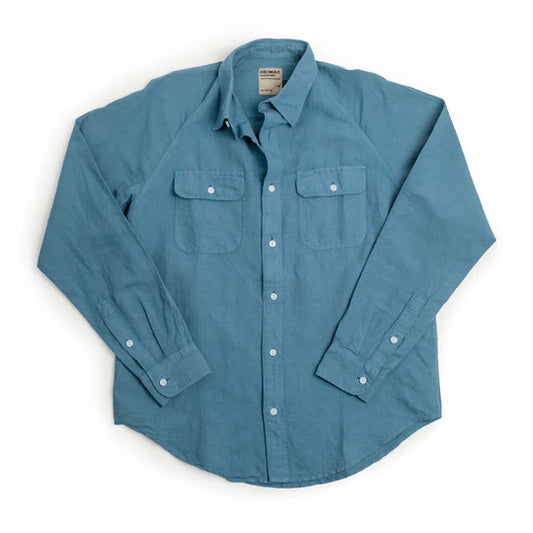 Work Shirt Cotton Hemp - Trail Blue