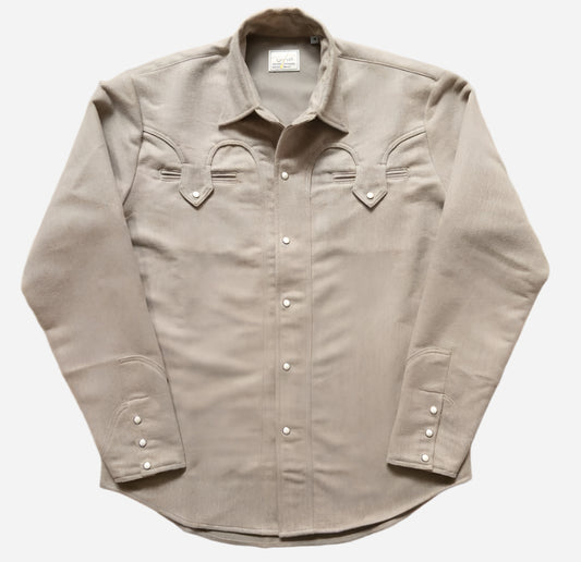 Moleskin Outlaw Shirt - Taupe Melange