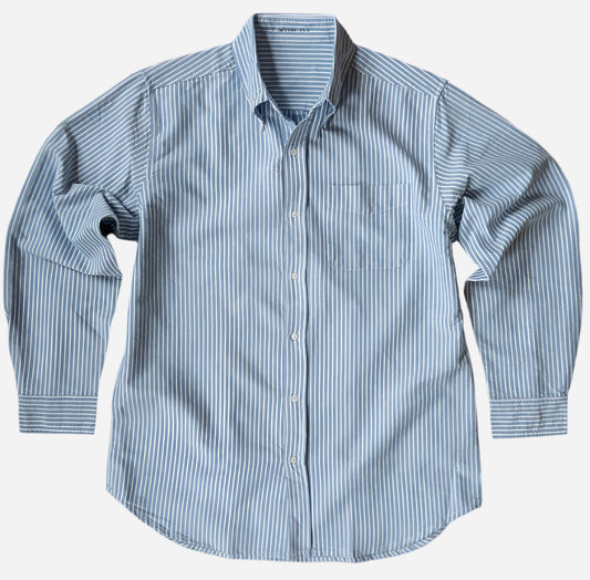 Oxford Cloth Button Down - Blue and White Stripe
