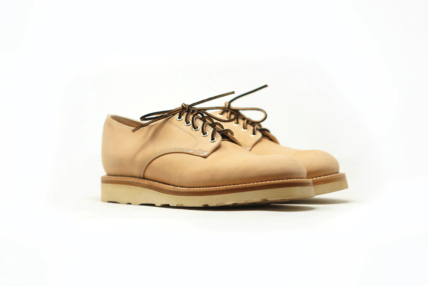 Derby Shoe- Natural Veg Tan