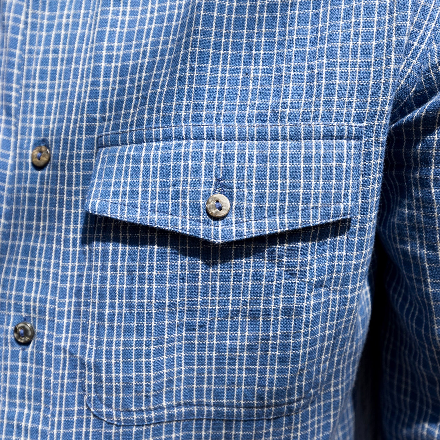 Smith Shirt - Indigo/Ecru