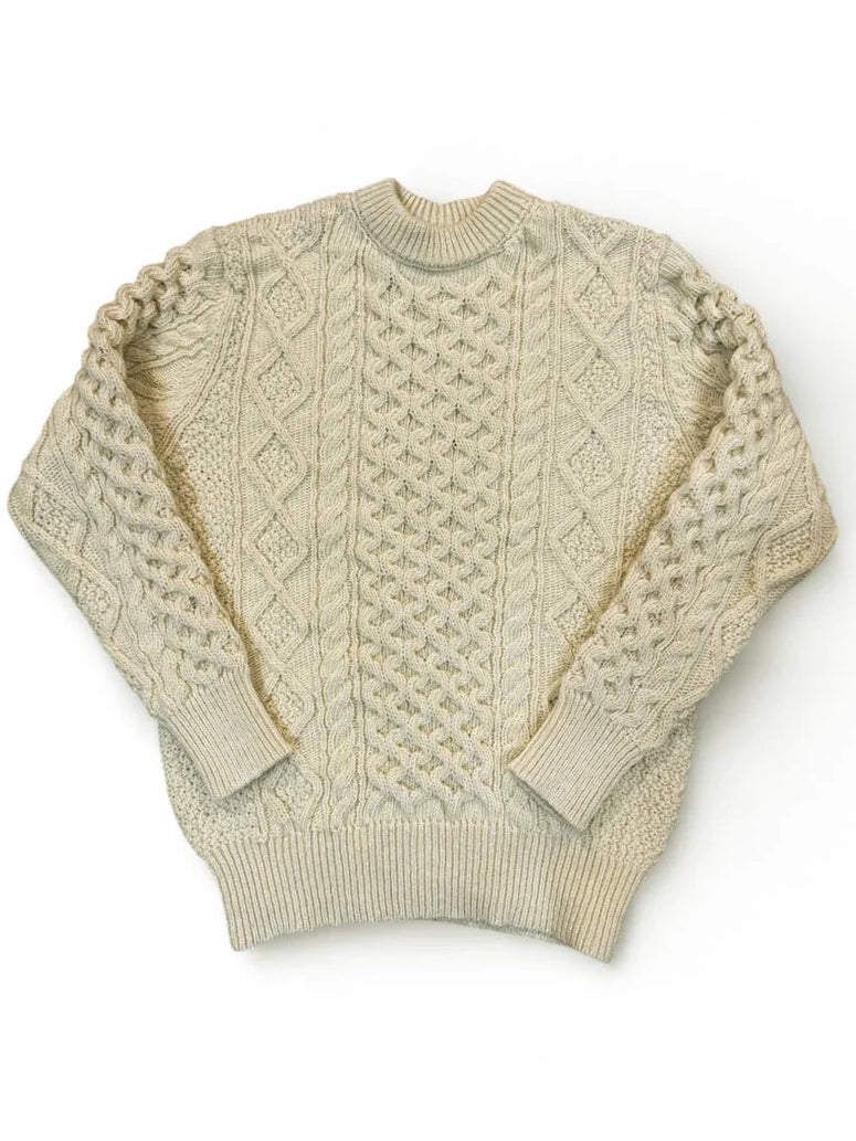 Steve McQueen Sweater - Natural Galway Irish Wool